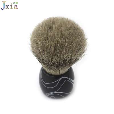 Jiexia New Private Label Support Mens Barber Beard Soap Cream Tool Resin Handle Pure Badger Hair Shaving Brush